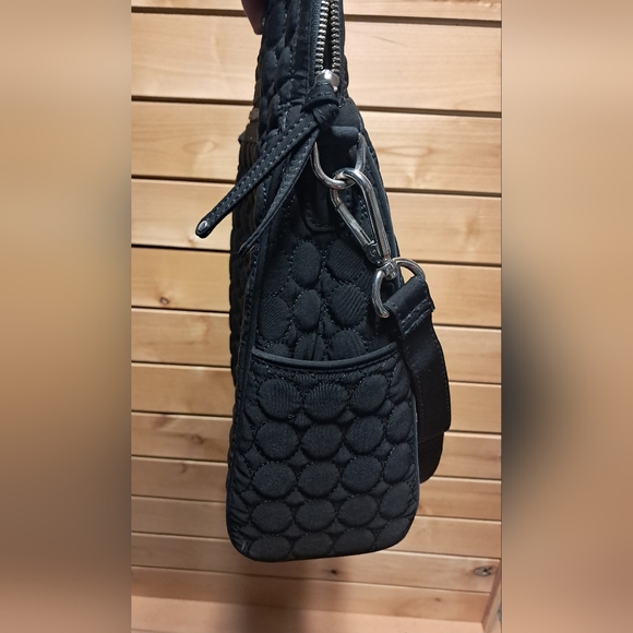 Vera Bradley Black Quilted Satchel - Picture 6 of 7